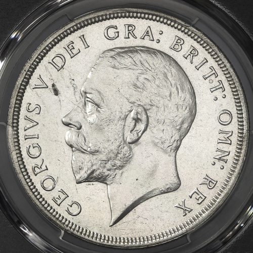GREAT BRITAIN George V ジョージ5世(1910~36) Crown 1933 PCGS-UNC Details“Cleaned“ 洗浄UNC