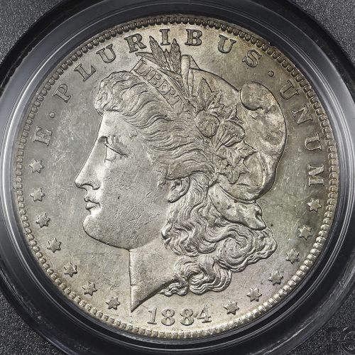 USA アメリカ合众国 Dollar 1884S  PCGS-Genuine”Cleaned” 洗浄 EF
