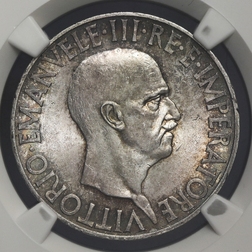 ITALY Kingdom 统一王国 10Lire 1936R  NGC-MS63 UNC