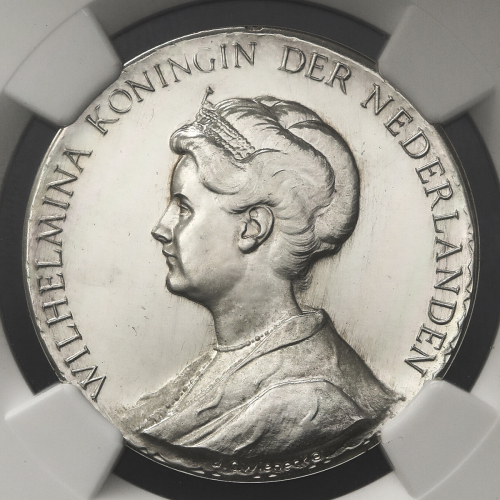 NETHERLANDS Kingdom 连合王国 Pattern Gulden 1928 NGC-PF62 Proof -UNC