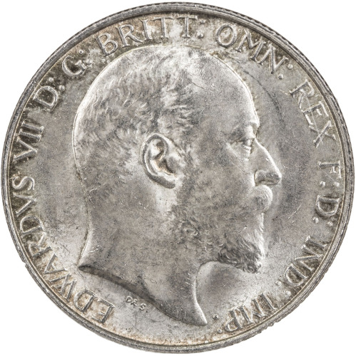 World Coins - Europe，GREAT BRITAIN: Edward VII, 1901-1910, AR florin, 1902, KM-801, S-3981, light pe