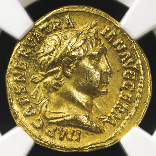 Roman Empire ローマ帝国 AV Aureus Trajan トラヤヌス AD98~117 NGC-Ch.XF“Strike5/5 Surface3/5 Fine Style“ EF