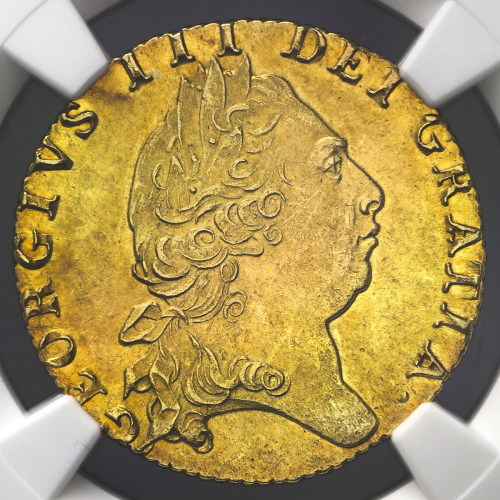GREAT BRITAIN George III ジョージ3世(1760~1820) Guinea 1798  NGC-UNC Details“Scratches“  軽いスクラッチ AU