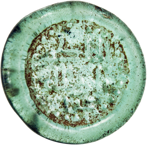 Islamic - Spain & North Africa，FATIMID: al-Hakim, 996-1021, glass jeton/weight (2.99g), A-713, FGJ-1