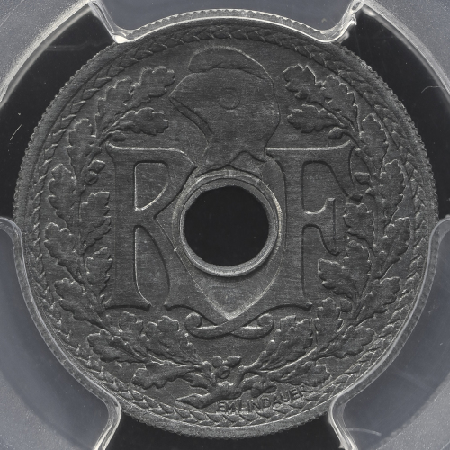 FRANCE 4th Rep 第四共和政(1946~1958) Essai 20Centimes 1945 PCGS-SP65 见本打  UNC/FDC