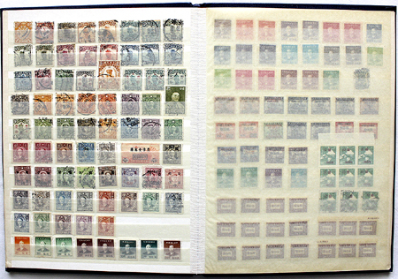 Briefmarken China, Taiwan, Hongkong, Japan (1882 - 2007) ungebraucht und gestempelt, 942 Werte im St