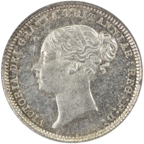 World Coins - Europe，GREAT BRITAIN: Victoria, 1837-1901, AR sixpence, 1873, KM-751.1, S-3910, nice l