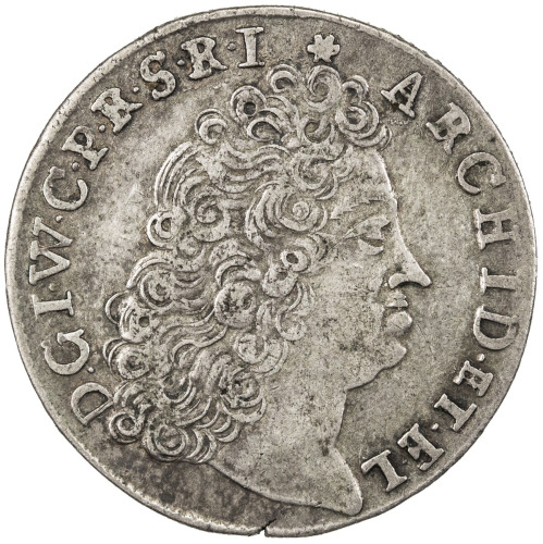 World Coins - Europe，JÜLICH-BERG: Johann Wilhelm von Neuburg, 1679-1716, AR 1/6 thaler (4.08g), 1715