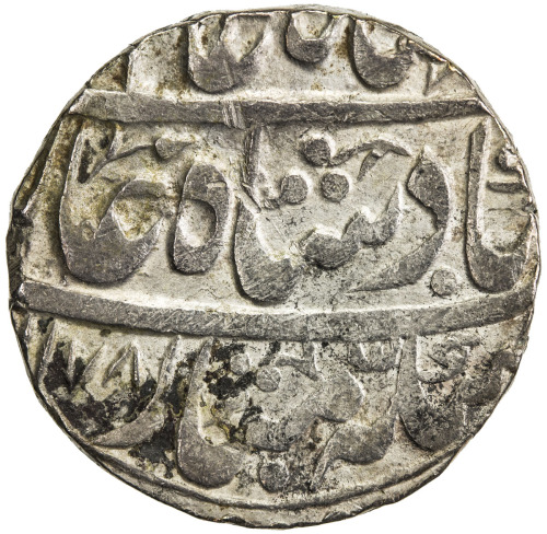 India - Princely States，ROHILKHAND: NAJIBALLAHNAGAR AR rupee (11.04g), Najiballahnagar, AH1178 year 