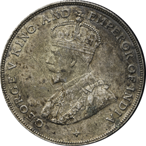 STRAITS SETTLEMENTS 海峡植民地 Dollar 1919 污れ EF