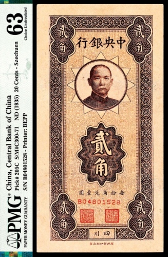  中央银行贰角