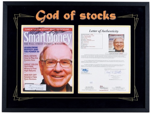  “股神”巴菲特 亲笔签名杂志