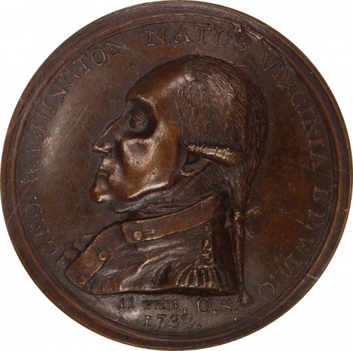  1790年曼利勋章 NGC MS 62 Manly Medal. Second Obverse