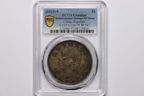  袁世凯像民国十年壹圆普通 PCGS XF Details