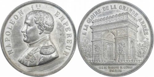  拿破仑一世雾面大型样章。PCGS UNC98