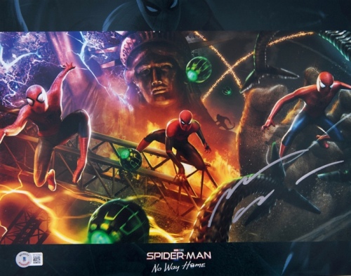  《蜘蛛侠：英雄无归》主演 汤姆·赫兰德亲笔签名海报