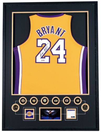 NBA球星科比 亲笔签名球衣