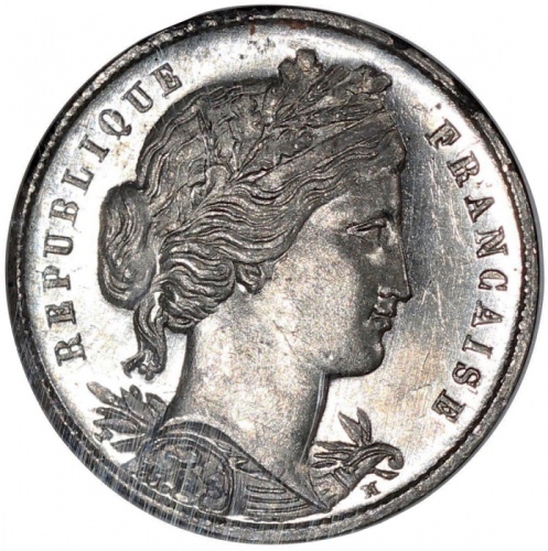  1849年法国20法郎，NGC MS63