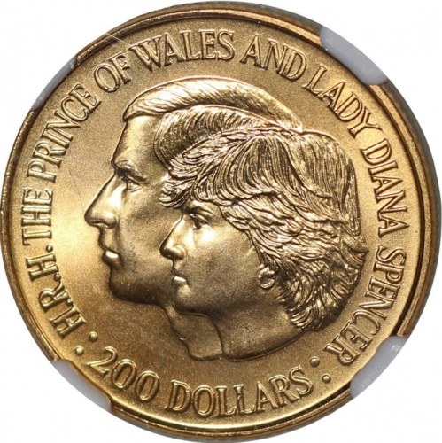  1981年澳洲200澳元金币, 英国皇家婚礼，NGC MS67