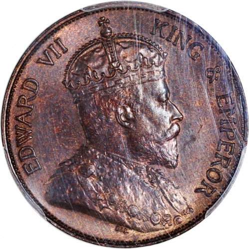  1902年香港一仙，PCGS MS63BN，#40961724