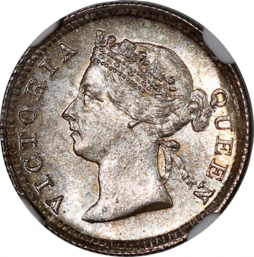  1898年香港五仙，NGC MS66，#6137919-001