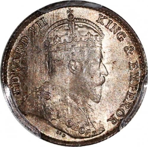  1905-H香港五仙，PCGS MS66，#45893310