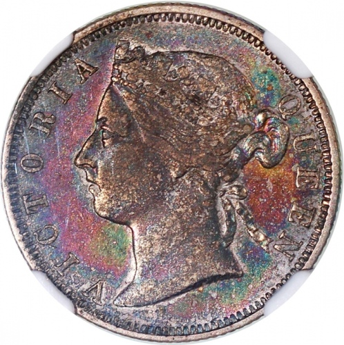  1892年香港二毫，有包浆，NGC XF Details有清洗，#6376742-012