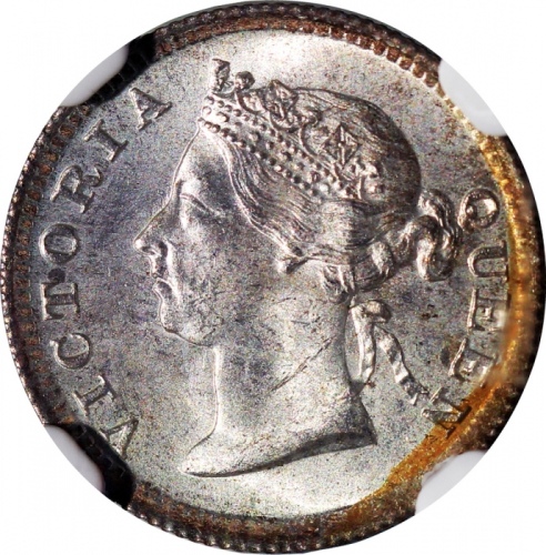  1898年香港五仙，NGC MS65，#2770600-038