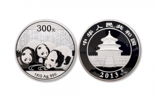  2013年熊猫纪念银币1公斤 完未流通