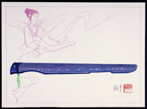  T81民族乐器设计手绘稿