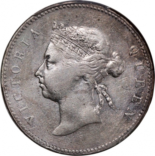  1893年香港维多利亚半圆，细圈版，PCGS XF Detail (有清洗)，#46484303