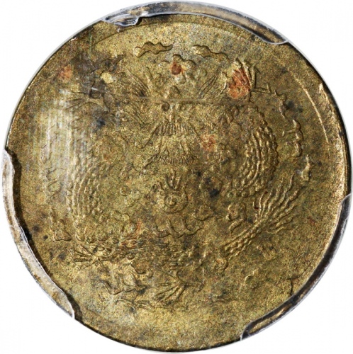  造币总厂戊申年及己酉年一文，均评PCGS AU Detail有环境损害