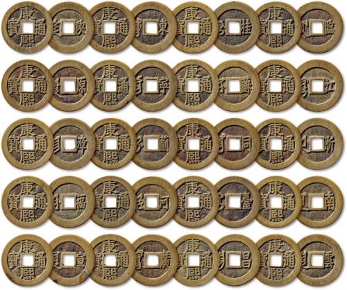  清“康熙通宝”长撇熙二十局套子钱一套二十枚，直径平均约：27.6mm左右（以实际为准），铜质极为精良，铸造精美规整，文字清晰优美，品相整齐划一，极为难得，值得珍视与推重，极美品<br>编者按：清代是我