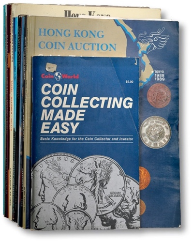  早期香港钱币拍卖图录共15册，保存上佳