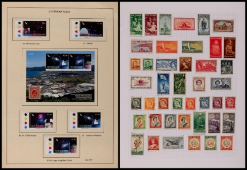  新西兰新旧票邮集2本约1600枚