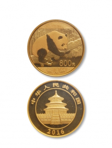  2016年熊猫纪念金币50克 完未流通