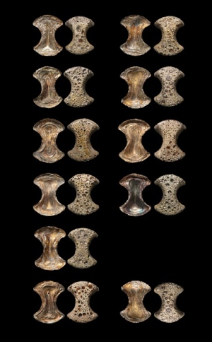  元代束腰铤六两9个元代束腰铤五两2个 闻德评级