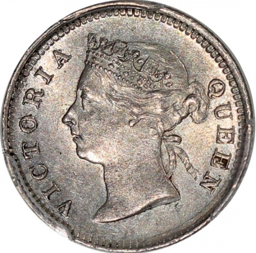  1899年香港5仙，PCGS MS63，#4233419-001 Hong Kong, 5 cents, 1899, PCGS MS63 #44789171