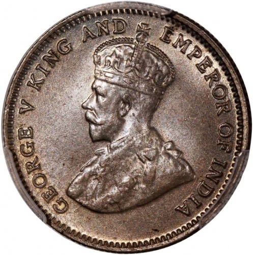  1935及1936年香港乔治五世一毫一对，分别评PCGS MS65及MS63，#4648317，#4648316