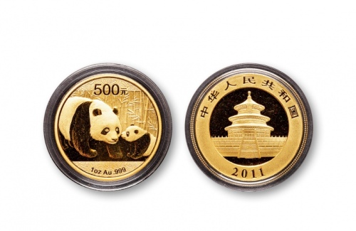  2011年熊猫纪念金币1盎司 完未流通