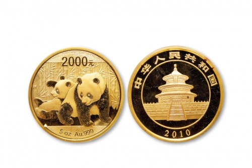  2010年熊猫纪念金币5盎司 完未流通