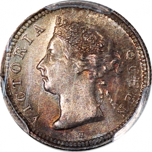  1900-H香港5仙，PCGS MS62，#43846949 Hong Kong, 5 cent, 1900-H, PCGS MS62 #43846949
