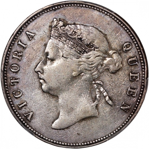  1894年香港维多利亚半圆，PCGS XF Detail (有清洗)，#46484253