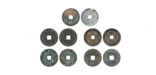 清顺治通宝东一厘小平、清康熙通宝小平满汉福小福、清雍正通宝小平宝源局、清乾隆通宝小平大样宝泉局、清嘉庆通宝小平宝源局 公博评级 美85 、公博评级 美85 、 美82 、公博评级 美82 、公博评级美