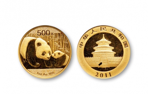  2011年熊猫纪念金币1盎司 完未流通