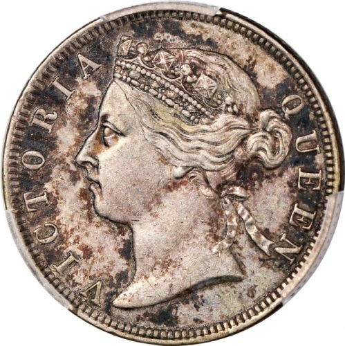  1884，1886及1893年香港维多利亚二毫，分别评PCGS AU Detail (有清洗)，XF Detail (有清洗)及VF30，#46484355，#46484356，#46484353