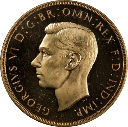  1937年英国乔治六世金币 PCGS UNC Details GREAT BRITAIN. 5 Pounds, 1937