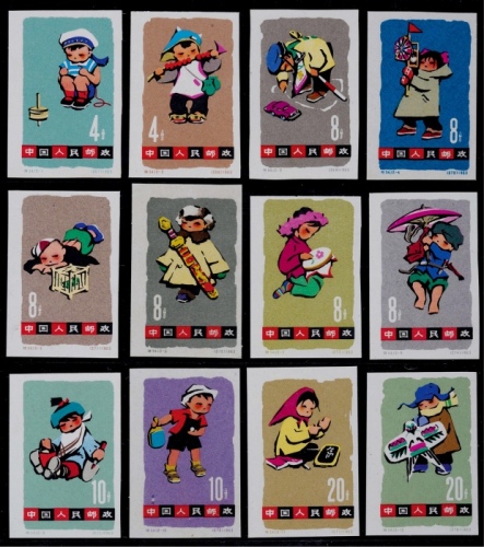  1963年特54儿童无齿新票全套12枚