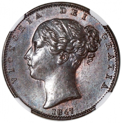  英国铜币6枚一组，1/4便士4枚及1/2便士2枚，评NGC MS63BN，MS63RB，MS64RB，MS64RB，MS62BN及MS64RB，#2885392-032，034，036，037，031