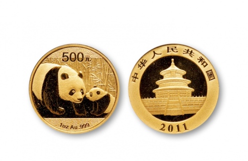  2011年熊猫纪念金币1盎司 完未流通